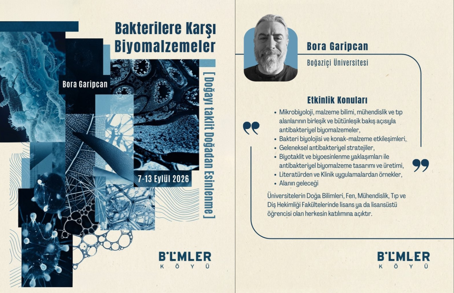 Gelecek Yaz: Bakterilere Karşı Biyomalzemeler (Doğayı taklit Doğadan Esinlenme)